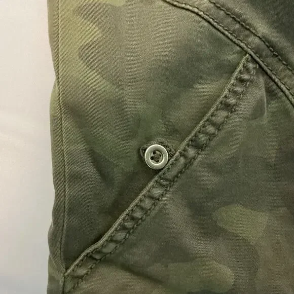 ANTHROPOLOGY MARRAKECH Camo Faravel Moto Utility Short Jacket Size Small - Picture 8 of 8